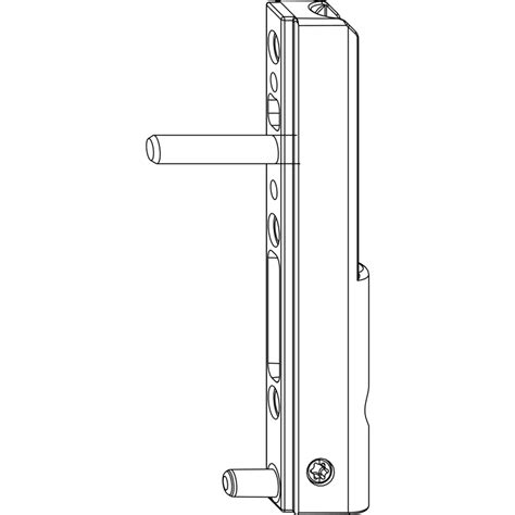 Нижняя петля MACO 52479 на створке с несущими цапфами 5 мм длина 23 мм ...