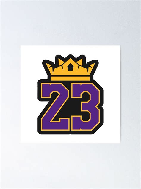 "LeBron James Lakers Logo" Poster by BreadBoys | Redbubble