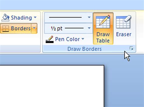 How to Draw a Table Line by Line in Word 2007 - dummies