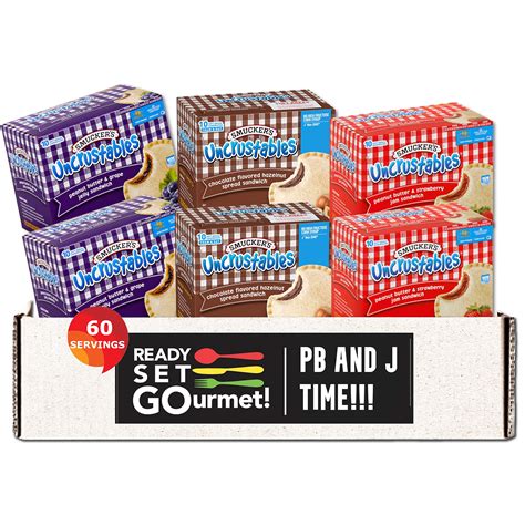 Buy Ready Set Gourmet Pb And J Time Smucker S Uncrustable Variety Pack