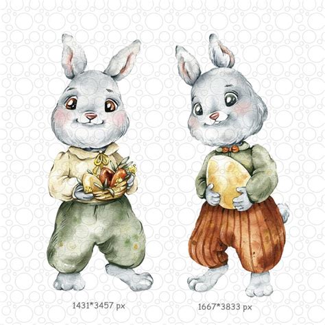 Пасхальные кролики иллюстрации — Liliya Shinkarenko