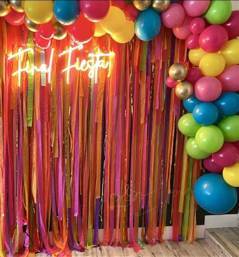 Fiesta Backdrop Fiesta Decorations Streamer Backdrop Fringe Etsy