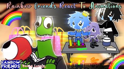 ️🪄 Rainbow Friends React To Animations🖤 🤍🌈 My Au Part 40 💜♥️ Youtube