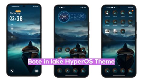 Bote In Lake HyperOS Theme For Xiaomi With Minimal Dark Experience