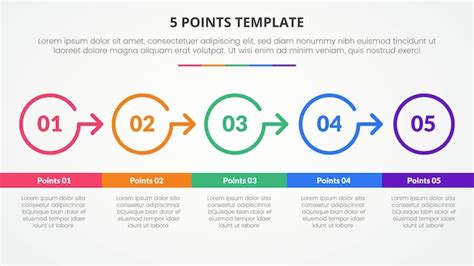 Premium Vector 5 Points Stage Template Infographic Concept For Slide