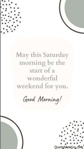 Saturday Morning Greetings - QuoteMantra