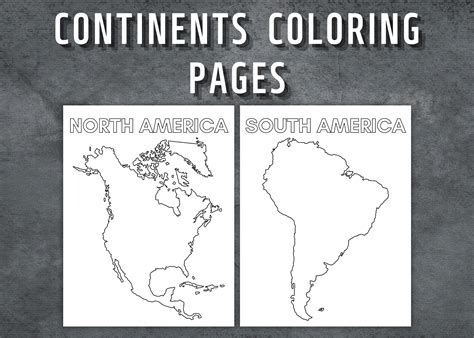 north  south america coloring page