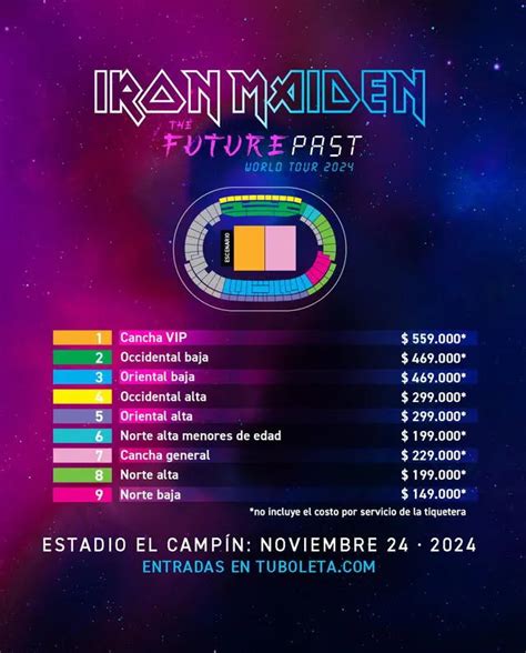 Concierto Iron Maiden Colombia 2024 Precios Fechas Y Todo Sobre El