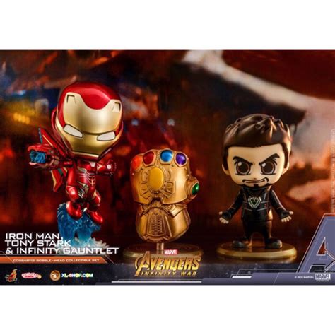 售野獸國 快閃限定 HOT TOYS COSBABY COSB會場限定版 復仇者聯盟3 無限手套 史塔克 鋼鐵人三款合售 蝦皮購物