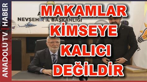 AK PARTİ GENEL BAŞKAN VEKİLİ MUSTAFA ELİTAŞ NEVŞEHİR DE YouTube