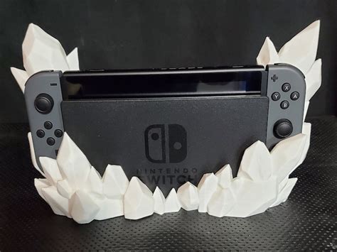 3d Printed Nintendo Switch Crystal Dock Cradle Gamer Ts Etsy