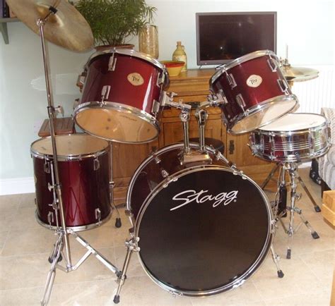 Stagg Tim Complete Acoustic Drum Kit Including All Stands Cymbals