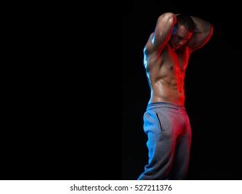 Male Bodybuilder Athlete Naked Torso Posing Stock Photo 527211376 Shutterstock