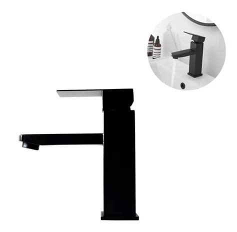 Torneira Banheiro Lavabo Luxo Metal Preta Black Bica Baixa Frete Gr Tis