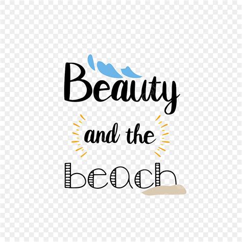 Beach Phrases Vector Hd PNG Images Summer Beauty With Beach Svg Phrase