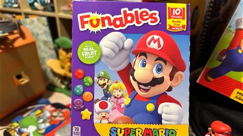 Funables Super Mario Fruit Flavored Snacks Unboxing 2023 Youtube