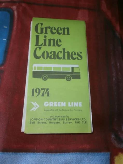 London Country Green Line Bus Map Picclick Uk