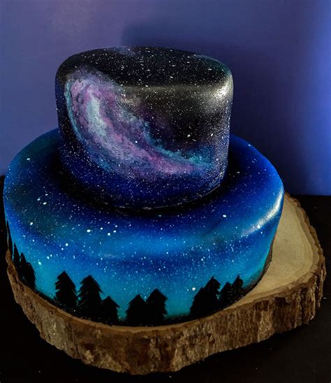 Space Galaxy Birthday Cakes