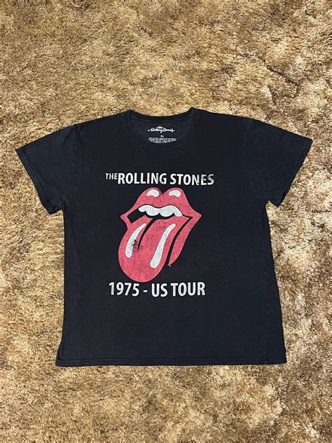 The Rolling Stones The Rolling Stones Us Tour Tee Black Xlarge