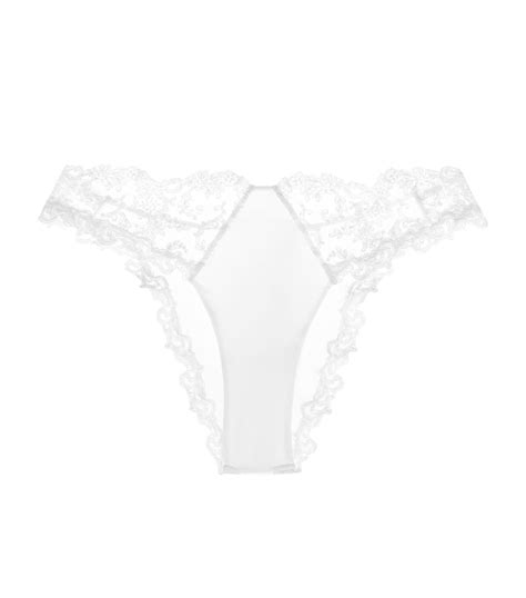 La Perla White Embroidered Rugiada Brazilian Briefs Harrods Uk