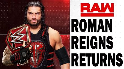 Roman Reigns Returning Roman Return Date Announced Youtube