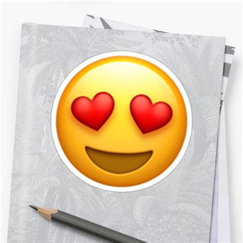 "Emoji Heart Eyes" Stickers by emoji2 | Redbubble