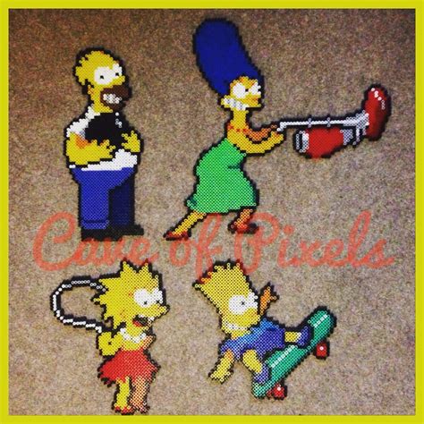 The Simpsons Perler Bead Sprites Pixel Beads Bead Sprite Perler