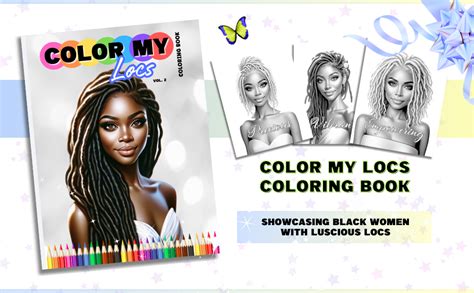 Color My Locs Coloring Book Vol 2 An Adult Coloring Book For Black African