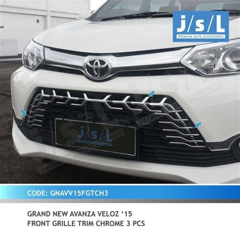 Jual List Grill Depan Front Grille Trim Chrome Grand New Avanza Veloz