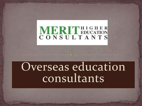 Ppt Overseas Education Consultants Powerpoint Presentation Free