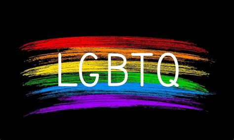 Premium Vector Lgbtq Pride Lettering On Grunge Brush Strokes Texture