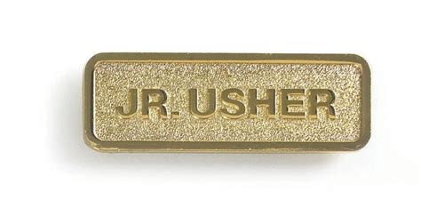 Jr. Usher Badge - Brass - B&H Publishing