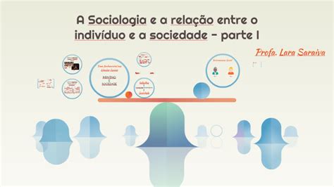 A Sociologia e a relação entre o indivíduo e a sociedade by Lara