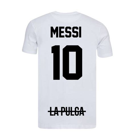 Celebrity Number T Shirt Messi 10 La Pulga