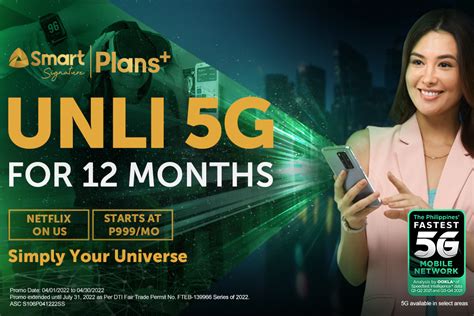 Smart Offers 12 Months Of UNLI 5G With Signature Plans Jam Online