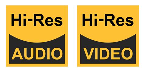 High Resolution Video Audio Signals Vector Sign Symbol Icon Hi Res