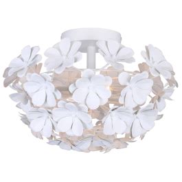 Canarm Ifm B Wh Cassia Light Flush Mount V White