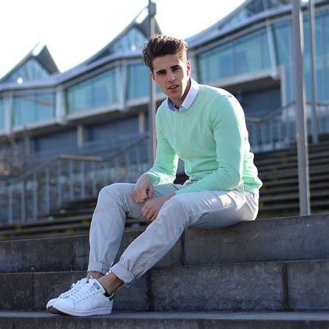 Turquoise Sweater Mens Pastel Fashion Ideas With Grey Beach Pant