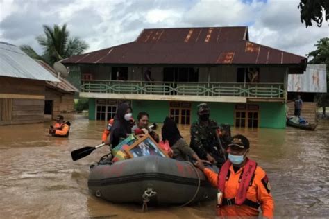 Korban Terdampak Banjir Konawe Utara Sultra Bertambah Menjadi Kk