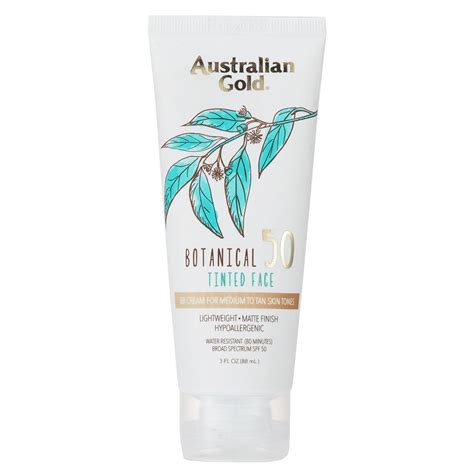 Get Australian Gold Botanical Sunscreen Spf Tinted Face Bb Cream