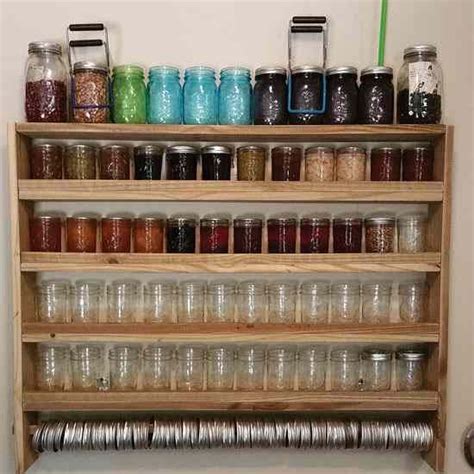 Homemade Shelf For Canning Storage Diy In 2019 Canning Jar Storage