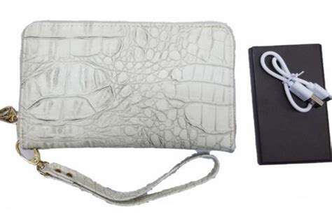 Montana West Croc Wrist Wallet Portable Backup Battery Phone Charger