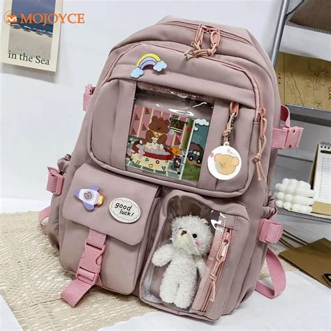 Bolsas De Nylon Japonesas Pingente Luxuoso Para Mulheres Mochila