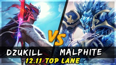 Dzukill Yone Vs Malphite TOP Patch 12 11 Yone Gameplay YouTube