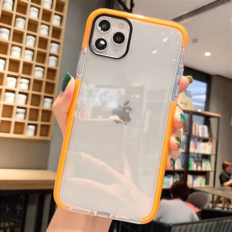 Shockproof Orange Phone Case For Iphone Pro Max Xr Xs Max S