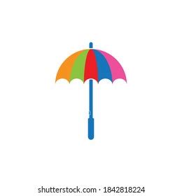 Colorful Umbrella Graphic Design Template Vector Stock Vector Royalty