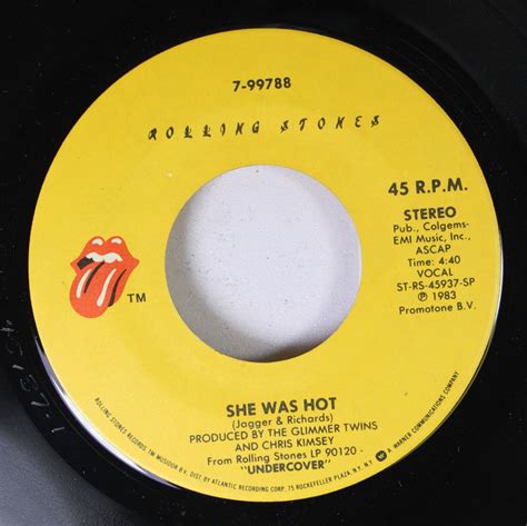 Amazon ROLLING STONES 45 RPM SHE WAS HOT THINK I M GOING MAD CDs Vinyl