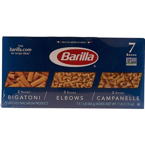 Barilla Rigatoni Elbows Campanelle Pasta Variety Pack 1 Lb From