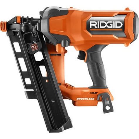 RIDGID 18V Brushless Cordless 21° 3-1/2 in. Framing Nailer (Tool Only ...