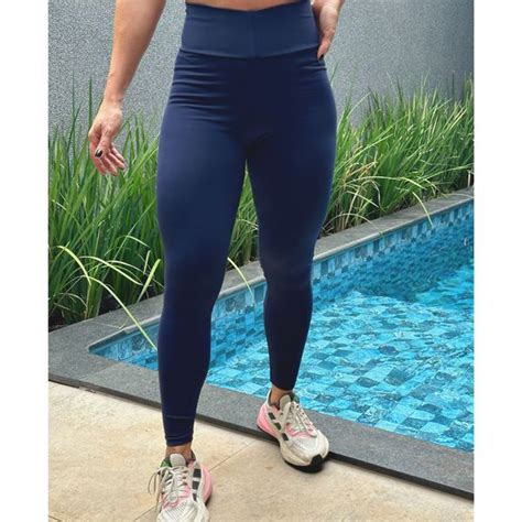 Cal A Legging Fitness Florens A Poliamida Azul Marinho Arpaia